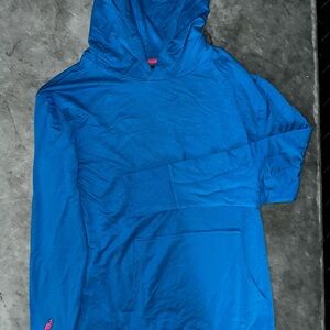 Vibrant Blue Hooded Pullover